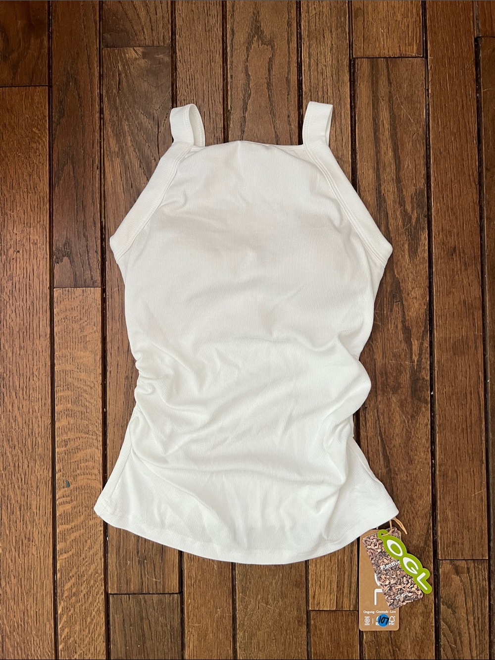 OGL White High Neck Brami Tank Built In Bra Size XS NWT